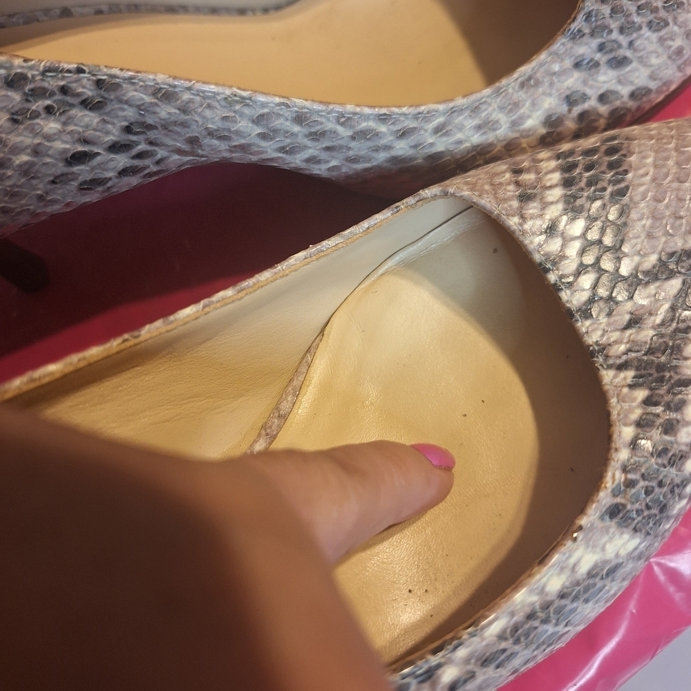 Cole Haan Roccia Snakeskin Pattern  Women's Heels. Size 6 B - Picture 9 of 11